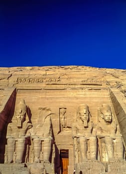 Temple Abu Simbel dedicated to Ramesses II