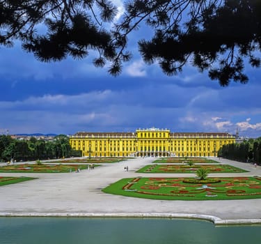 Schonbrunn Palace in Vienna, Austria