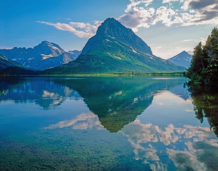 Swift Current Lake in Glacier National Park, Montana