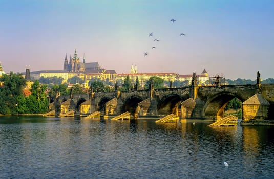 Charles Bridge in Prague, Czech Republic