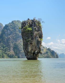 Beautiful landscape of James Bond Island or Koh Tapu in Phang Nga Bay, Thailand
