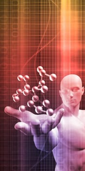 Medical Abstract Background of a Futuristic Science Art