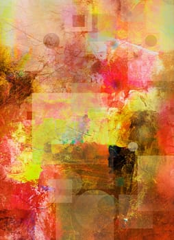 abstract circle square shape concept background