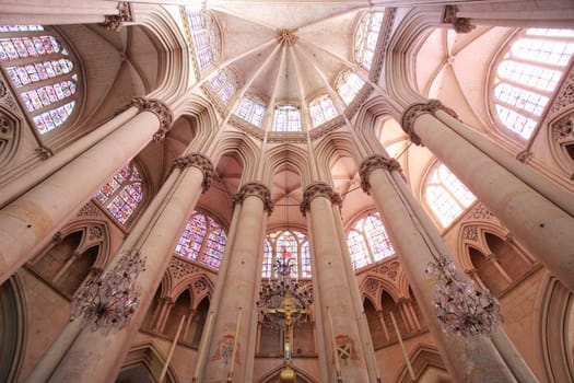 St-Julien Cathedral Choir Vaults, Le Mans, Sarthe, France