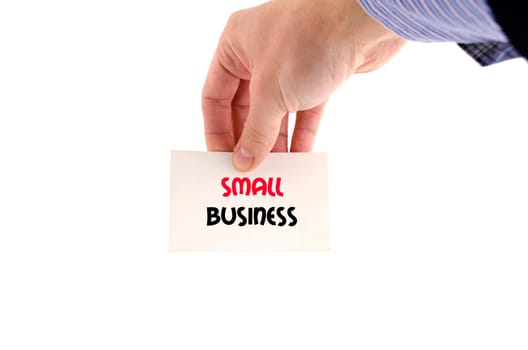 Small business text concept isolated over white background