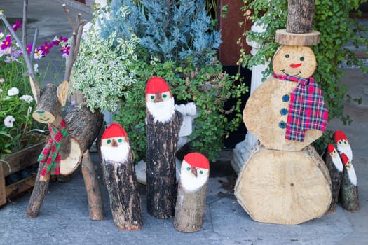 School decorations for christmas and new year holiday, stock photo