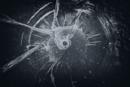 Shot through disc - Background - Artist supplies - Texture - black and white converted