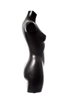 Black mannequin woman. female mannequin. mannequin isolated on the white