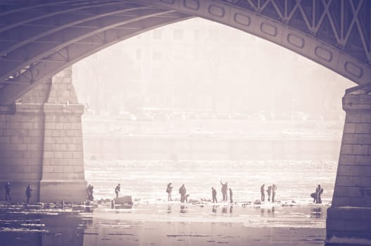 Cold weather, anticyclone favours air pollutants to accumulate and form a dense layer named smog over the city