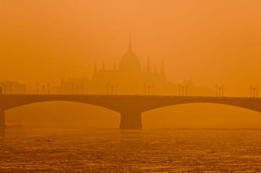 Cold weather, anticyclone favours air pollutants to accumulate and form a dense layer named smog over the city