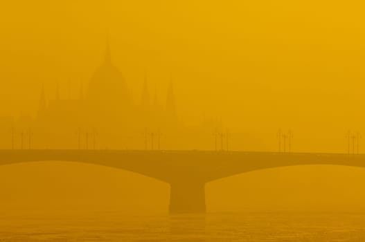 Cold weather, anticyclone favours air pollutants to accumulate and form a dense layer named smog over the city