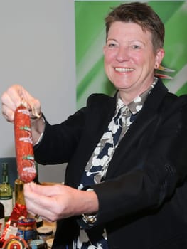 Minister for the Environment, Agriculture and Energy in Saxony-Anhalt Prof. Dr. Claudia Dalbert (Bündnis 90 - Die Grünen) at the presentation of products from Saxony-Anhalt for Green Week 2017 in Berlin
