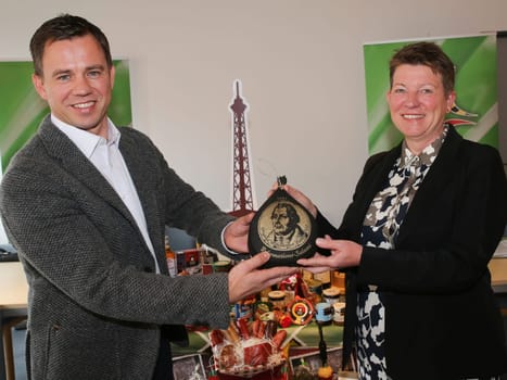 Minister of Agriculture and environment of the state of Saxony-Anhalt Prof. Dr. Claudia Dalbert at the presentation of products from Saxony-Anhalt for the Green Week 2017 in Berlin