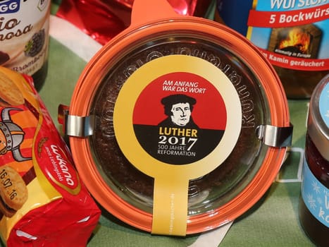 Presentation of products for the Reformation Year from Saxony-Anhalt for the Green Week 2017 in Berlin
