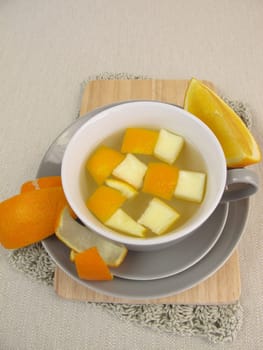 Orange peel cake