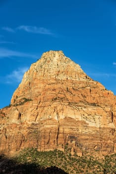 Beautiful light illuminating Zion National Park in Utah