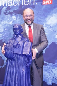Martin Schulz zu Wahlkampfauftritt in Magdeburg