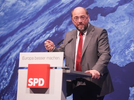 Martin Schulz zu Wahlkampfauftritt in Magdeburg