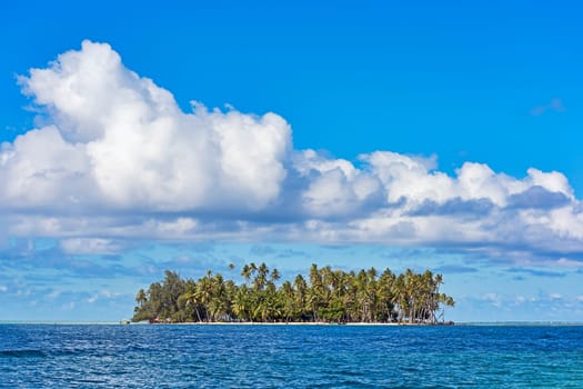 Lonely island near Raiatea,French Polynesia,South Seas,Oceania.