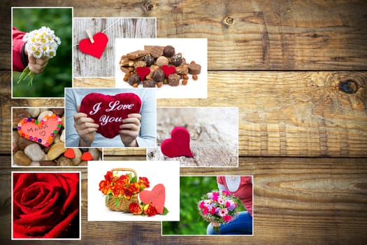 Mother's Day - flowers and hearts for mom