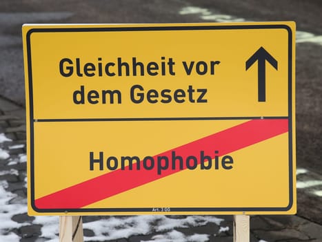 Equality before the law - Homophobia