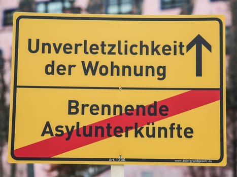Inviolability of the apartment - Burning asylum shelters