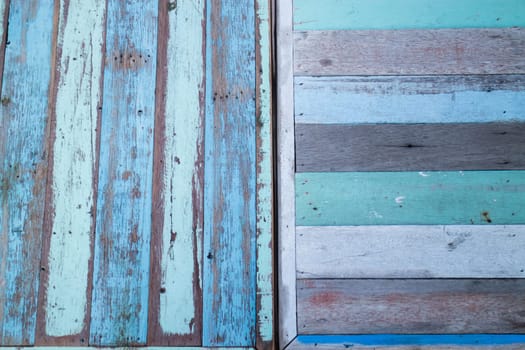Blue wooden background of table top, stock photo