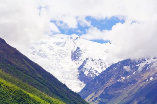 Landscape of mountains Caucasus region in Russia