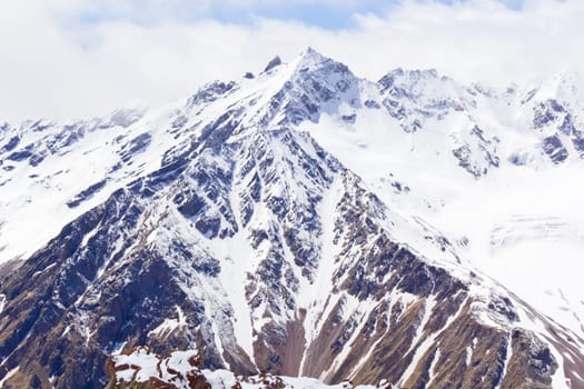 Landscape of mountains Caucasus region in Russia