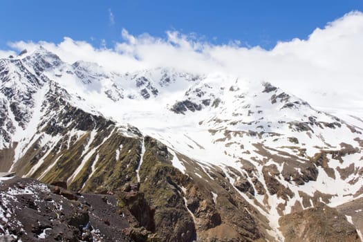 Landscape of mountains Caucasus region in Russia