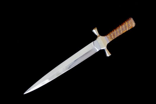Image of cold weapon on black background