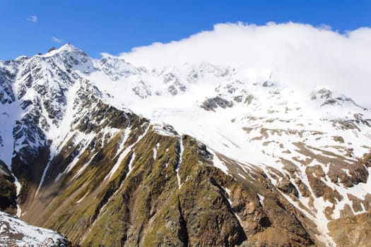 Landscape of mountains Caucasus region in Russia