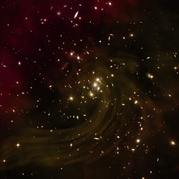 Small part of an infinite star field of space in the Universe. Elements of this image furnished by NASA .