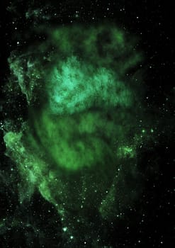 Far being shone nebula and star field against space. "Elements of this image furnished by NASA""."