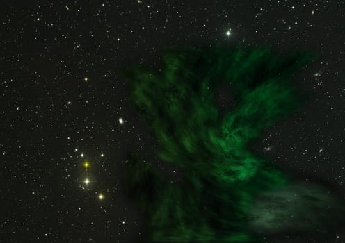 Star field in space a nebulae and a gas congestion. "Elements of this image furnished by NASA""."