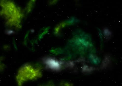 Far being shone nebula and star field against space. "Elements of this image furnished by NASA""."
