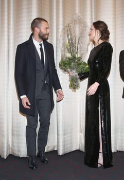 Dakota Johnson and Jamie Dornan ,. European premiere of FIFTY SHADES OF GREY - Cinemaxx Hamburg