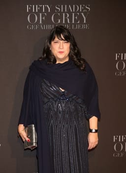 E L James (novelist and producer) ,. European premiere of FIFTY SHADES OF GREY - Cinemaxx Hamburg