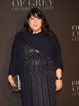 E L James (novelist and producer) ,. European premiere of FIFTY SHADES OF GREY - Cinemaxx Hamburg