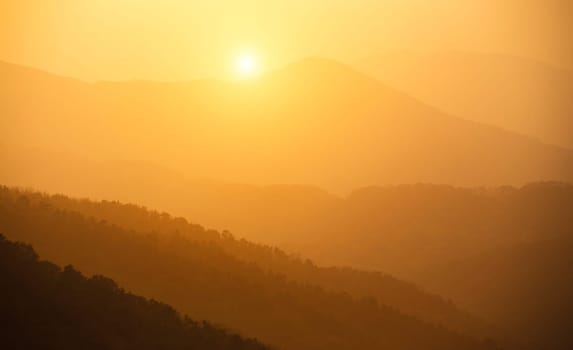 Tai Mo Shan sunset, hong kong famous mountain