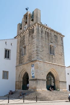 FARO, PORTUGAL - OCTOBER 01, 2016: Church of Santa Maria, is one of the most important buildings of Faro, in the Algarve, Portugal.