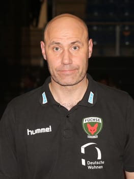 Head coach Erlingur Richardsson (Füchse Berlin) at the DKB Handball-Bundesliga-Punktspiel 2016-2017,SC Magdeburg against Füchse Berlin