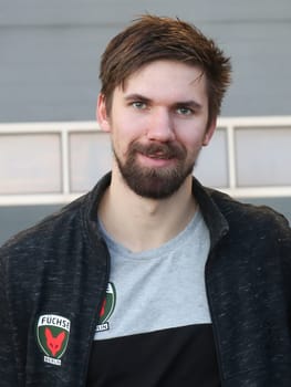 Fabian Wiede (Füchse Berlin) at the DKB Handball-Bundesliga-Punktspiel 2016-2017,SC Magdeburg vs Füchse Berlin