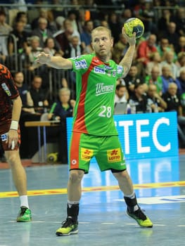 Austrian handball player Robert Weber SC Magdeburg DKB HBL season 2016/2017
