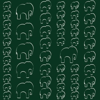 Seamless pattern. Texture with colorful elephants. Can be used for textile, website background, book cover, packaging.