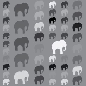 Seamless pattern. Texture with colorful elephants. Can be used for textile, website background, book cover, packaging.
