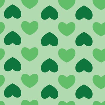Vector seamless pattern with nice hearts on background.