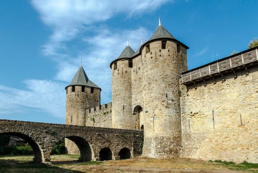 Castle of Carcassonne, France. Europe. Input from the Cite