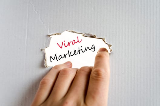 Viral marketing  text concept isolated over white background