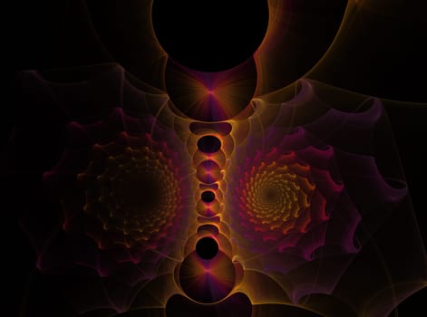 Abstract design on the subject of science, technology and design